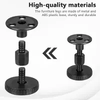 Famanu - 4 stuks nivelleringsvoeten 27-64 mm - hoogteverstelbare meubelpoten met T-moerbouten