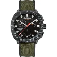 Jean Marcel Herren Armbanduhr Edelstahl geschwärzt Satiniert 25cm