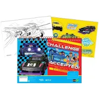 Hot Wheels Challenge A/4 spiraalschetsboek met 40 vellen en stickers