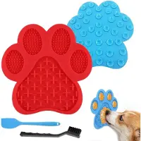 Famanu – Likmat voor honden en katten - gemakkelijk te reinigen - met zuignap - langzame voerbak voor hond