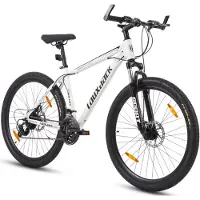 MODFU - Mountainbike - 21 Versnellingen En Verende Voorvork - Modern - Voor Dagelijks Gebruik En Terrein - IJzer - Wit