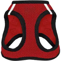 Famanu – Hondentuig - mesh voor alle weersomstandigheden - reflecterend - tegen trekken - voor kleine - middelgrote honden en katten - met veilige klittenbandsluiting - gesp - dubbele D-ringen