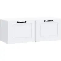 vidaXL Wandmontage TV-kast Wit 78,5 x 31 x 30 cm Bewerkt hout