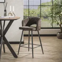 Hoyz barstoel boucle salon tissee cargo set van 2