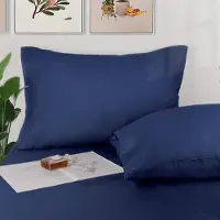 Famanu - 2-pack kussenslopen, 100% katoen 400 draad ademende kussensloop pillow cover, 40 x 70 cm,