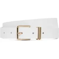 Tommy Hilfiger Riem 'Buckle Logo Keeper' wolwit