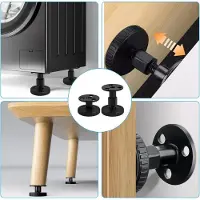 Famanu - 4 stuks hoogteverstelbare meubelpoten 27-64 mm - poten voor sofa tafels en kasten