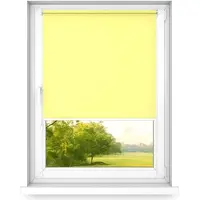 Time4blinds mini rollo basic - Rolgordijn - Niet-invasief - Raamrolgordijn binnen zonder boren - Niet-invasieve handgrepen - Dimmen rollo - 500x1400mm Licht Citroen - Bediening aan de Rechterkant