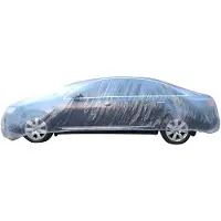Famanu Wegwerp Autoafdekking Duidelijk Plastic Autohoes Waterdicht Sneeuw Stof Regenbestendig Volledige Garage Bescherming Volledige Afdekking Beschermhoes 12ft X 22ft