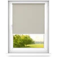 Time4blinds mini rollo basic - Rolgordijn - Niet-invasief - Raamrolgordijn binnen zonder boren - Niet-invasieve handgrepen - Dimmen rollo - 1300x1000mm Lichte koffie - Bediening aan de Linkerkant