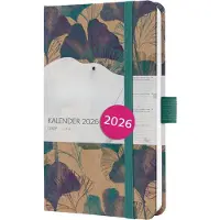Famanu – Weekagenda 2026 A6 hardcover met bruin blauw turquoise kleurcombinatie, compacte weekindeling en duurzame kaft