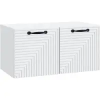 vidaXL Wandmontage TV-kast Wit 59,5 x 31 x 30 cm Bewerkt hout