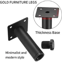 Famanu - 4 stuks verstelbare meubelpoten 5 cm - metalen kastpoten - vervangende steunpoten