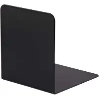 Markenlos Boeksteun set van metaal - 130 x 140 x 140 mm - Zwart - Stabiel en robuust