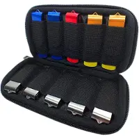 Famanu kabelorganizer, etui met soepele rits - zwart