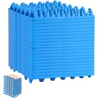 Famanu – 20 stuks eierhouders - eierhouders koelkast - eieren transportbox voor 30 eieren - bewaren en sorteren van eieren (blauw)