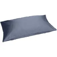 Yumeko Kussensloop Katoensatijn 40x80 Blauw - Eco, Bio & Fairtrade