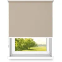 Time4blinds Rolgordijnen Verduisteringsrolgordijn Vrijhangend rolgordijn zonder cassettemuur of plafondmontage UV-bescherming Thermische eigenschappen Solide 70x120 cm Zandbruin - rechts