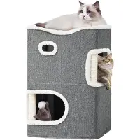 Famanu kraboom voor katten met sisal en speelhuis - voor gebruik binnenshuis