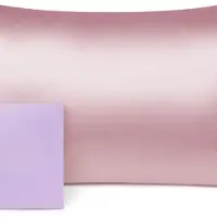 Famanu - 19 momme zijde kussensloop natuurlijke moerbeizijde kussensloop vhaar en huidverzorging 1 stuk – perzikroze, 40 x 60 cm