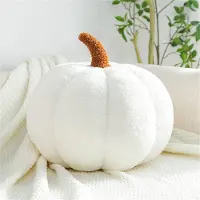Famanu – Pluchen 3D-pompoenkussen, decoratief hoofdkussen van 20 cm, ideaal als zitkussen of voor de kinderkamer, leuk cadeau voor elke gelegenheid