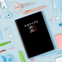 Famanu Schoolagenda 2025 2026 - Weekoverzicht, Formaat A5 (15x21 cm), Spaans en Engels, September tot Juni, Spiraalsluiting, Kaft met Plastic Bescherming - Planner
