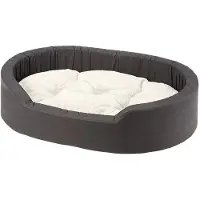 Famanu – Hondenbed -afneembaar -wasbaar kussen -katoenen hoes -zachte vulling -ook geschikt als kattenbed -45 x 35 x h 13 cm