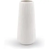Famanu – Keramische vazen - moderne decoratieve vazen met groeven - bloemenvoorziening - kleine vazen voor thuis - woonkamer - eettafel - entree - kantoor