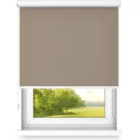 Time4blinds Vrijhangend Rolgordijn in Aluminium Cassette – Keukenzonwering voor Ramen – Slaapkamerjaloezieën voor Ramen – Rolluiken voor Ramen voor Binnen – 1400x1000mm – Bruin – Rechtszijdig