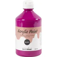 Packlinq Acrylverf Glossy, roze, 500 ml/ 1 fles