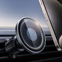 Famanu – Magnetische telefoonhouder voor auto ventilatie met glazen paneel, sterke magnetische grip