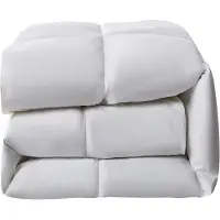 Famanu - Ganzendons dekbed 233 draadtelling, extra warm, volle/koningin formaat – Wit