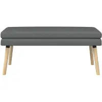 vidaXL Dubbel-laags bank Donkergrijs 110 x 40 x 47 cm Stof