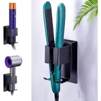 Famanu – Haardrogerhouder zonder boren, wandhouder voor föhn en stylingtools, zwart