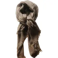 AWR Modieuze Sjaal / Scarf | Warme Sjaal / Gerafelde Sjaal | One Size - Bruin