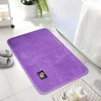 Famanu – Microfiber Memory Foam badmat - sneldrogende antislipmatten voor badkamer - douche en toiletvloer - sneldrogend - waterabsorberende en wasbare badmatten (lavendel - 50 x 80 cm)
