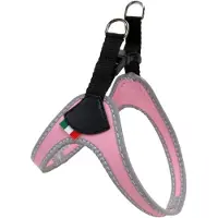 Famanu – Klein hondentuig met gesp - lichtgewicht en verstelbaar ontwerp - comfortabel en anti-trek - geschikt voor kleine honden - makkelijk aan en uit te doen - roze