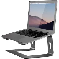 Famanu – Laptop standaard: consolealuminium notebook standaard - demonteerbaar - draagbaar - riser compatibel met laptop (10 inch ~ 15,9 inch)