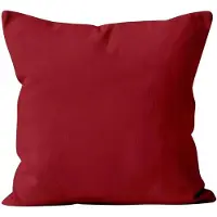 Famanu – Vierkante kussensloop van polyester - rood - 40 x 40 cm - zacht en decoratief - geschikt voor sierkussens op bank of bed