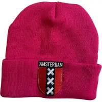 AWR Hoogstaande Kwaliteit Muts / Beanie | One Size | Roze Amsterdam XXX