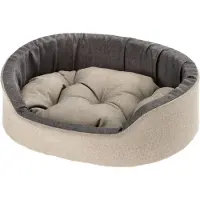 Famanu – Indoor hondenhok -afneembaar -wasbaar kussen -katoenen hoes met zachte vulling -ook ideaal als kattenhok -55 x 41 x h 15 cm