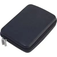 Famanu - Organizer-etui met ritssluiting "Travel Case" – kabel-organizer, reis-cosmetica – 3 binnenvakken – 6 elastische bandlussen – scheidingswand (binnen) – kunstleer, fluweel – zwart