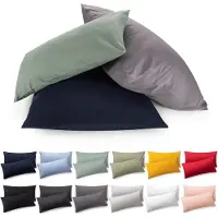 Famanu - Kussenslopen 50 x 70 cm – Wit – Superzacht – Premium Jersey Kussensloop – 2-pack