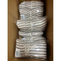 Meyco XL hydrofiel strandlaken 40 x 200 stripe taupe