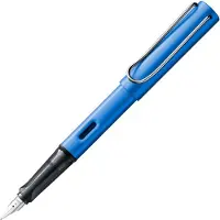 Lamy AL-star oceanblue Vulpen | Aluminium behuizing | Ergonomische grip | Stalen penpunt B | Inclusief T10 blauwe inkt | Rechtshandig