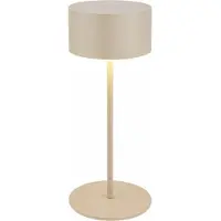 Briloner Kira - Oplaadbare Tafellamp - dimbaar - beige - Ø7.5 x 19cm