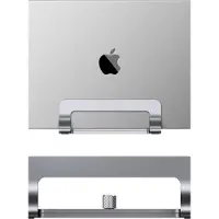 Famanu - Verstelbare laptopstandaard met 6 standen aluminium houder voor laptops tot 17.3 inch zilver