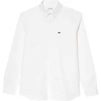 Lacoste Regular Fit Overhemd wit, Effen