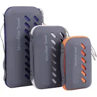 Famanu – Microvezelhanddoek set in meerdere kleuren - compact en ultralicht - sneldrogend en sterk absorberend - geschikt als sporthanddoek - strandhanddoek - reishanddoek en badhanddoek