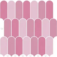 vidaXL - Veer - Tegel - 10 - st - Roze - 30 - x - 30 - cm - Polyurethaan - en - PET